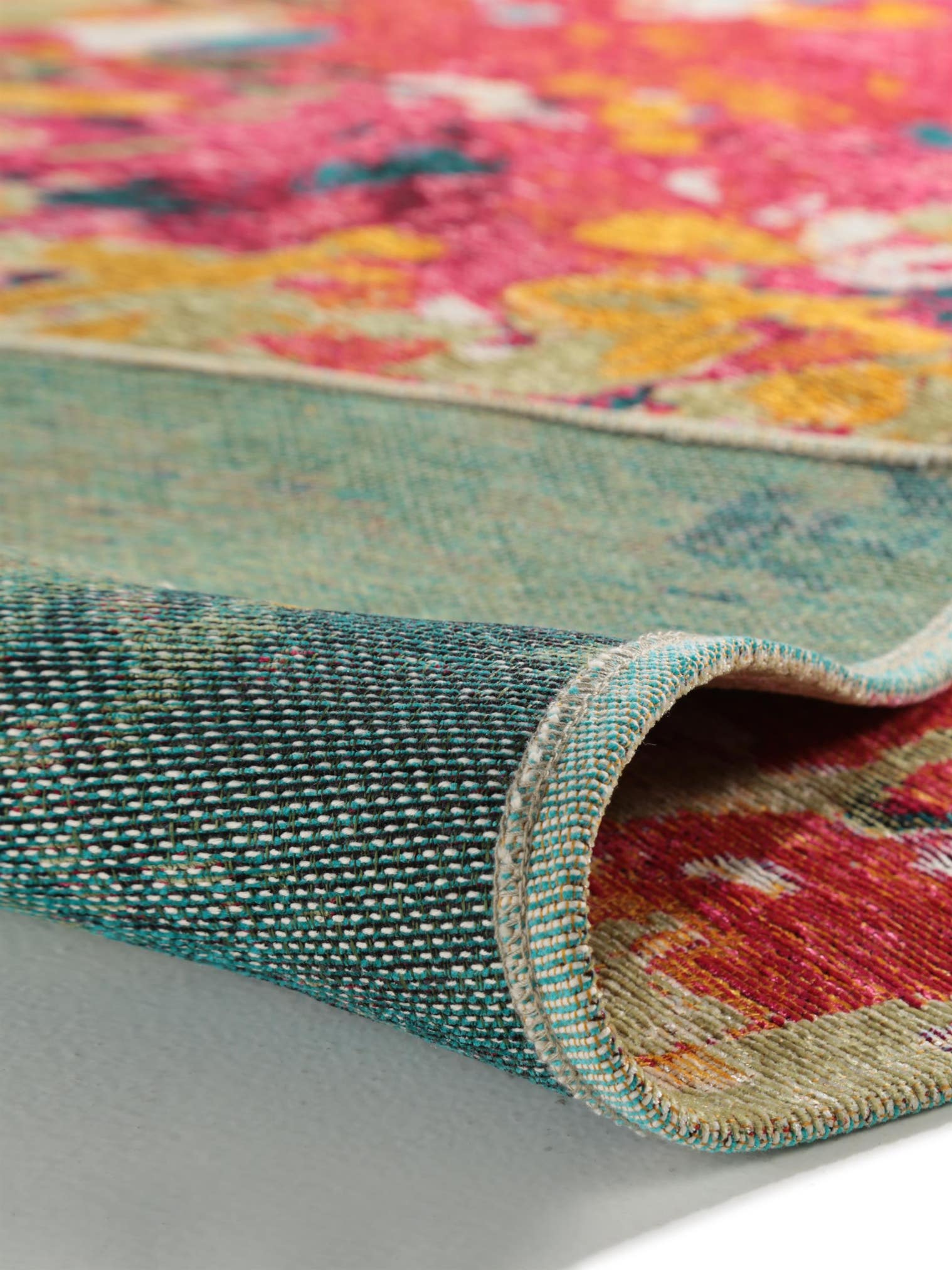 Tappeto di 79% Poliestere, 20% Cotone, 1% Latex in Multicolor con pelo alto 1- 5 mm da benuta Pop