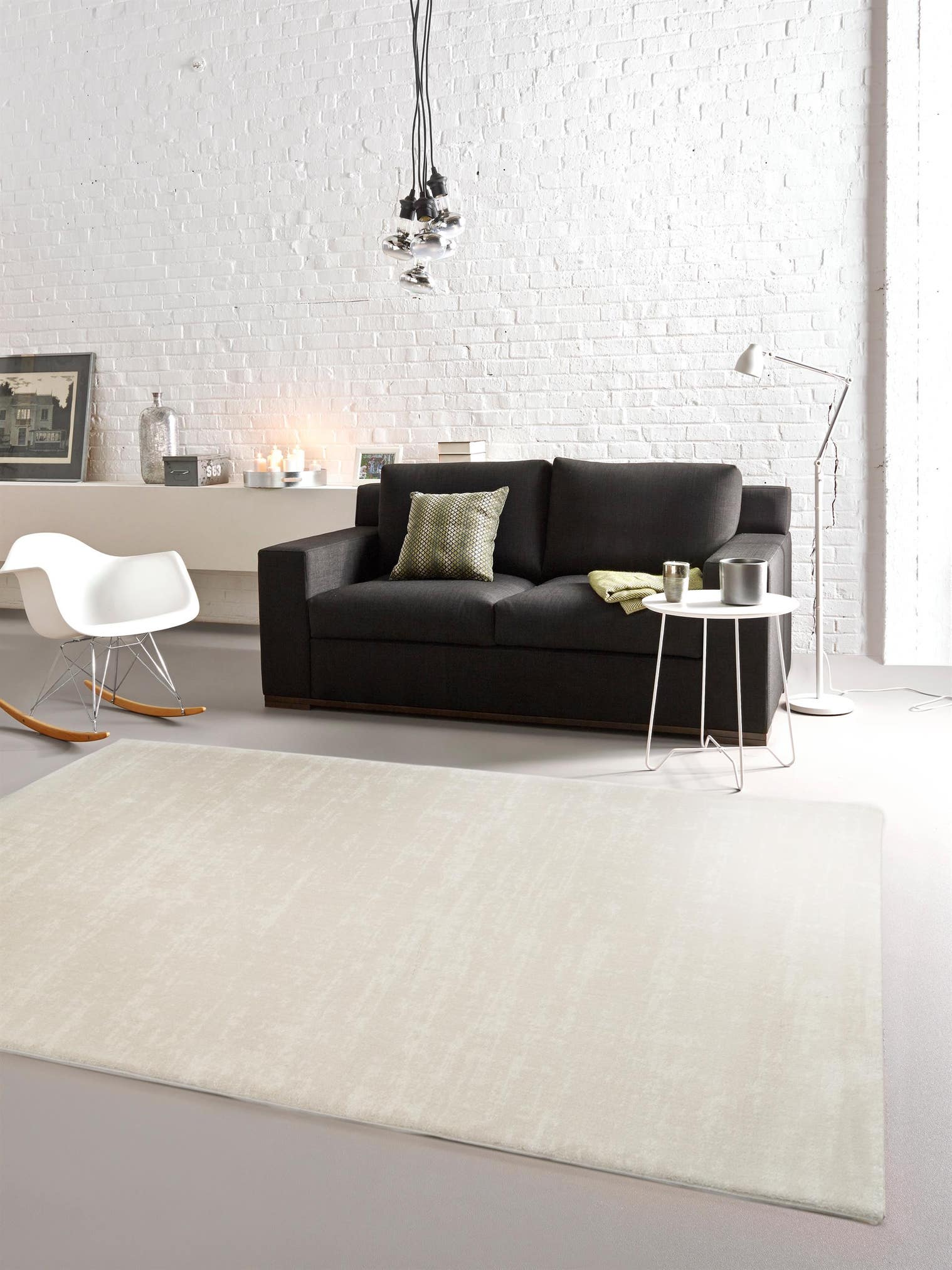 Tæppe af 100% Polypropylen i Beige med 11 - 20 mm høj luv fra benuta Nest