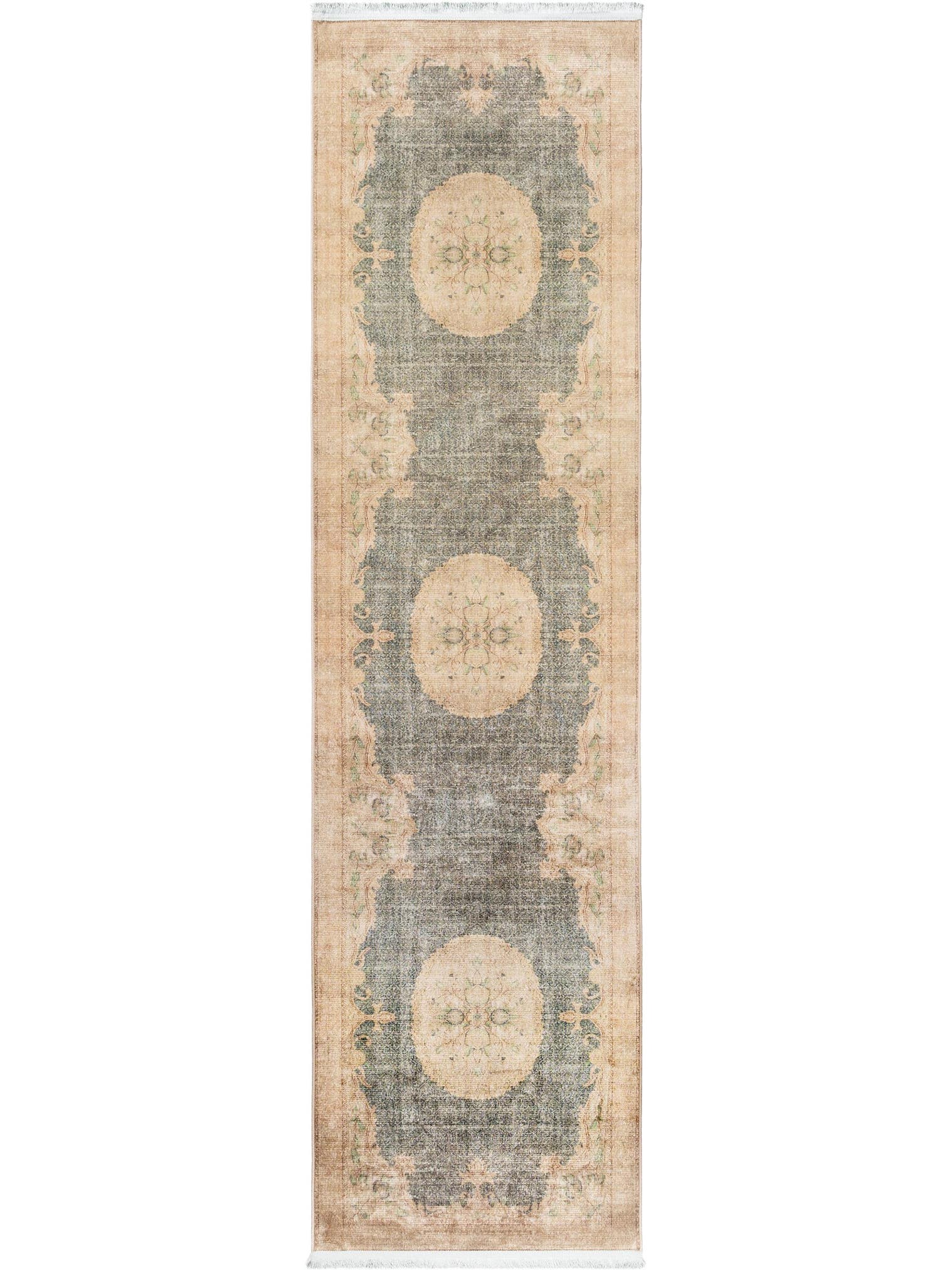 Rug made of 100% Polyester in Beige with a 1- 5 mm high pile by benuta