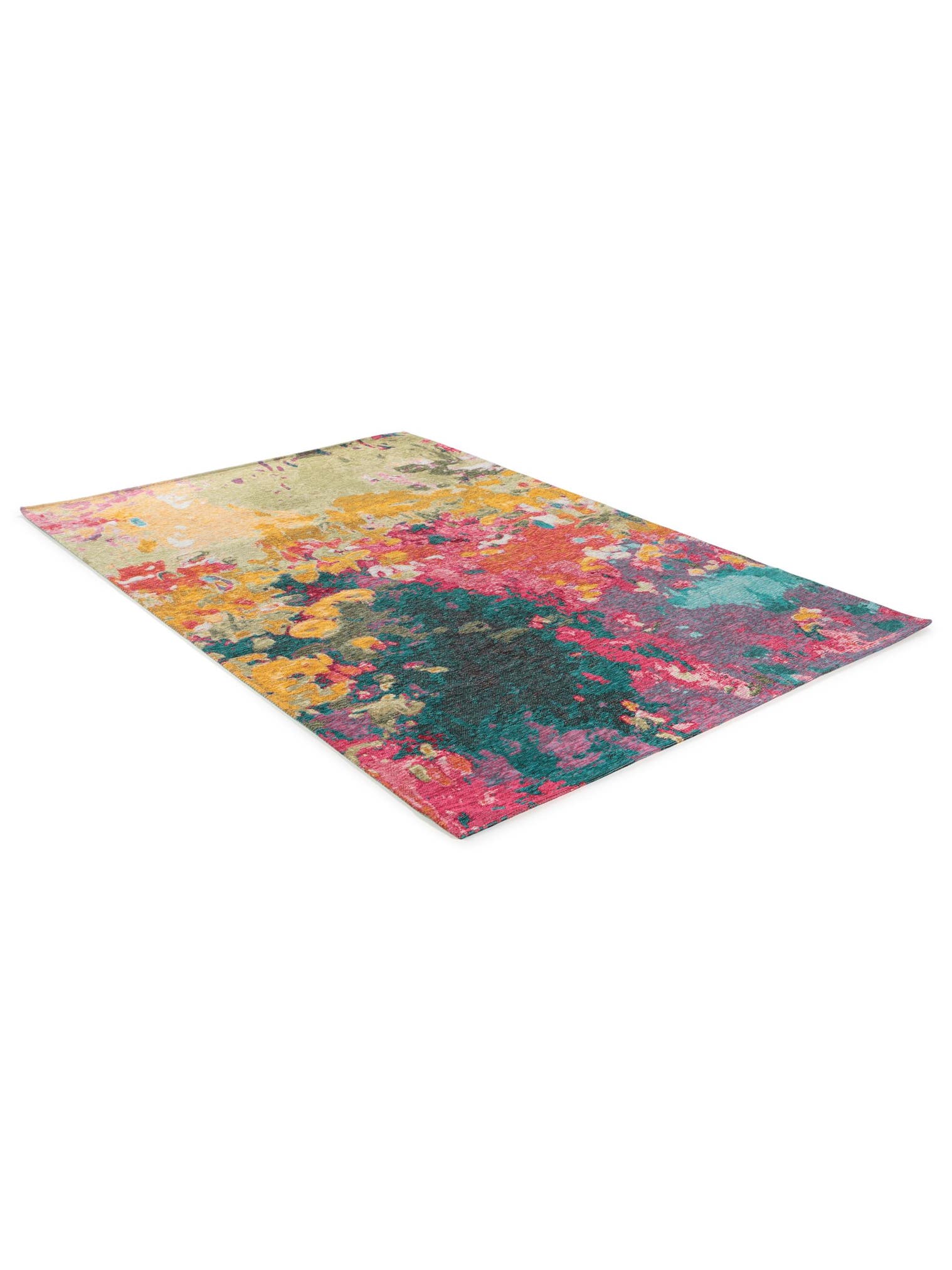Tappeto di 79% Poliestere, 20% Cotone, 1% Latex in Multicolor con pelo alto 1- 5 mm da benuta Pop