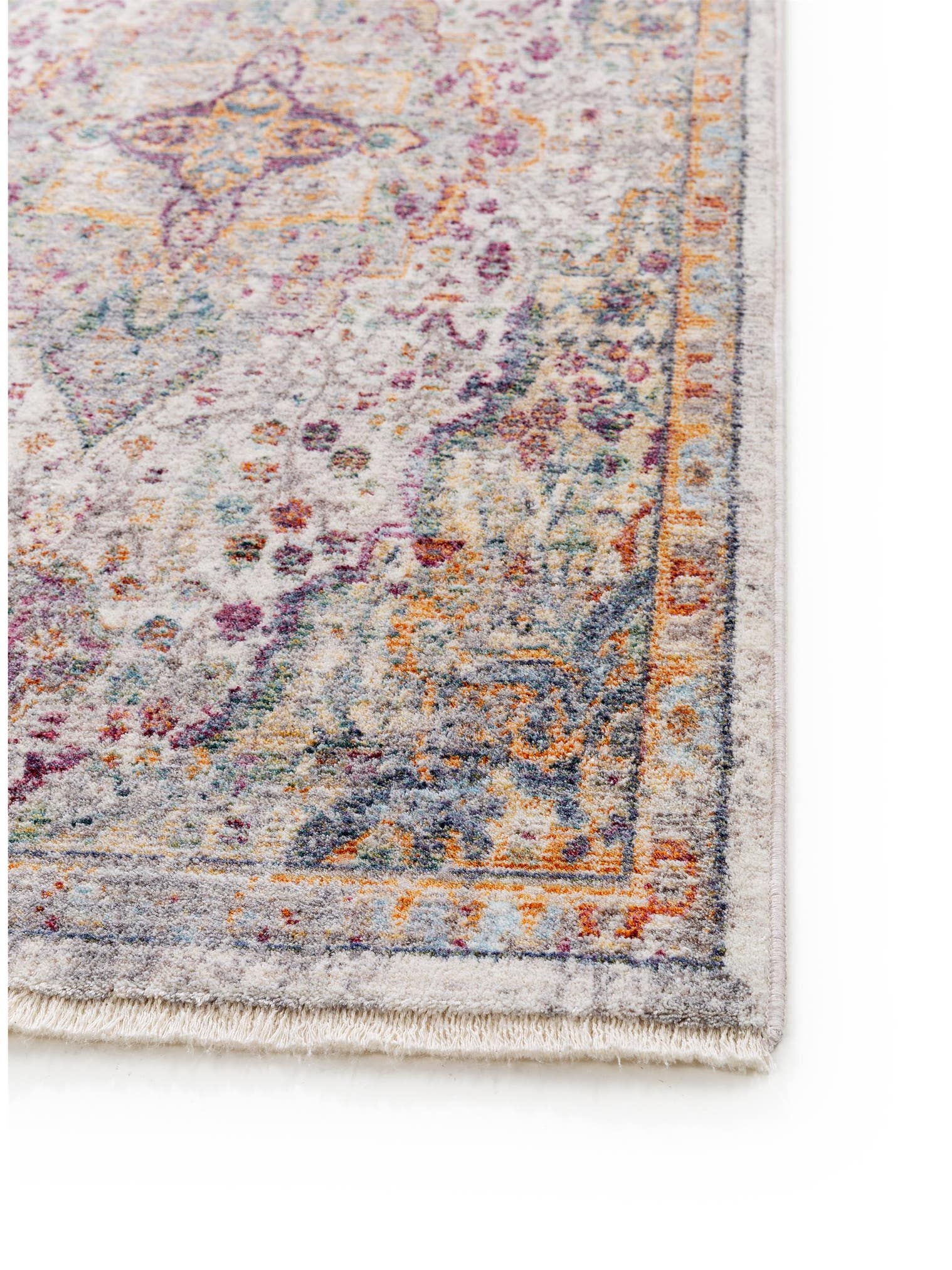 Rug made of 100% Viscose in Multicoloured with a 1- 5 mm high pile by benuta Pop