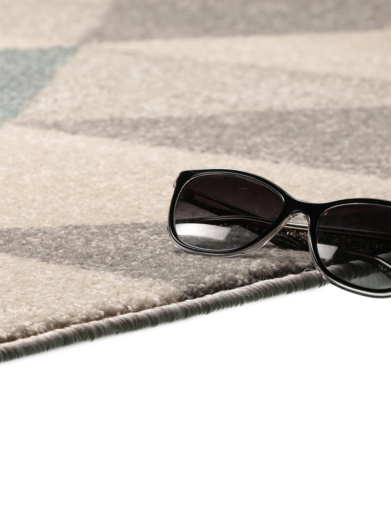 Rug made of 100% Polypropylene in Turquoise with a 6 - 10 mm high pile by benuta