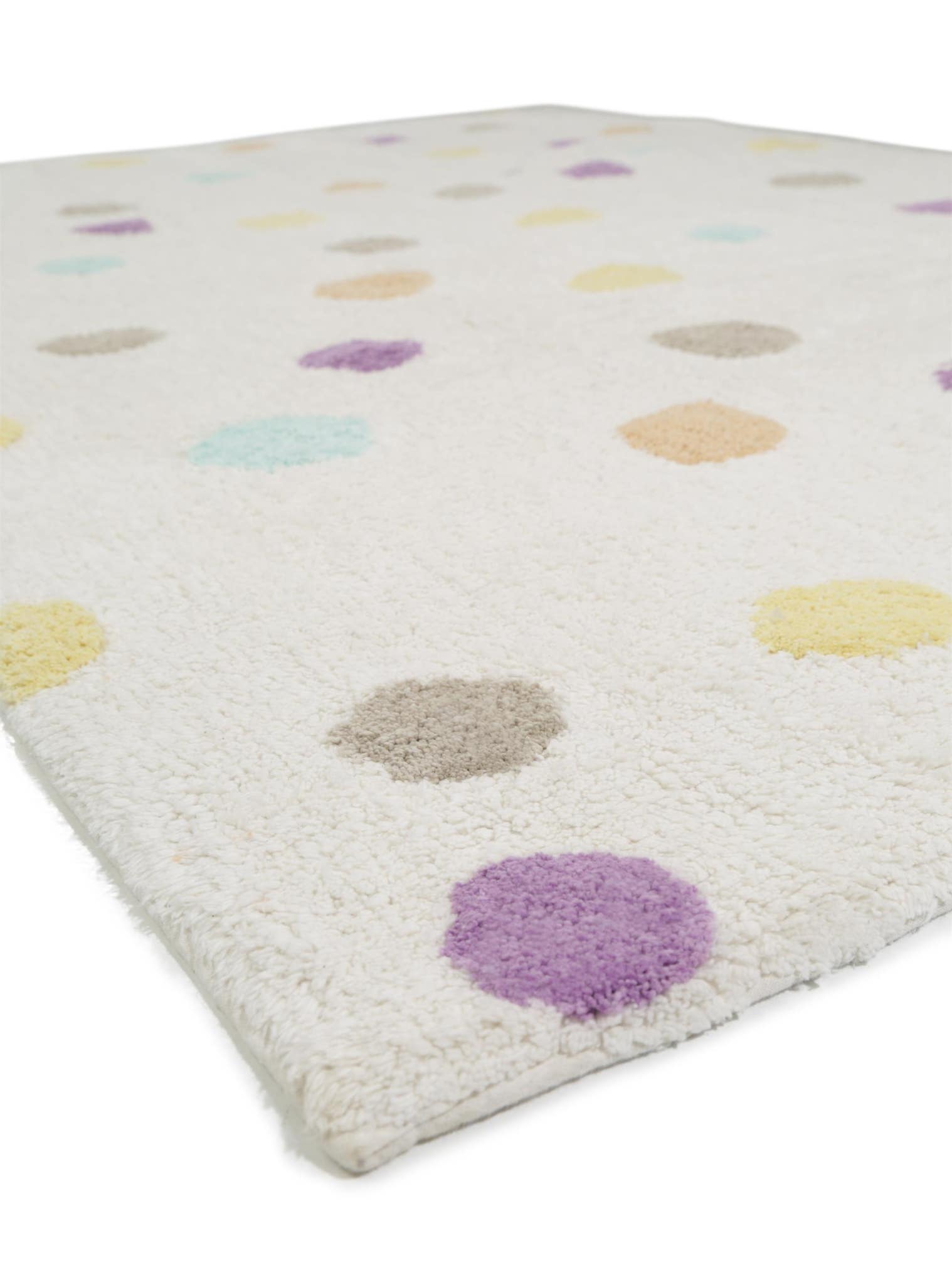 Teppich aus 100% Baumwolle in Beige mit 11 bis 20 mm hohem Flor von Lytte