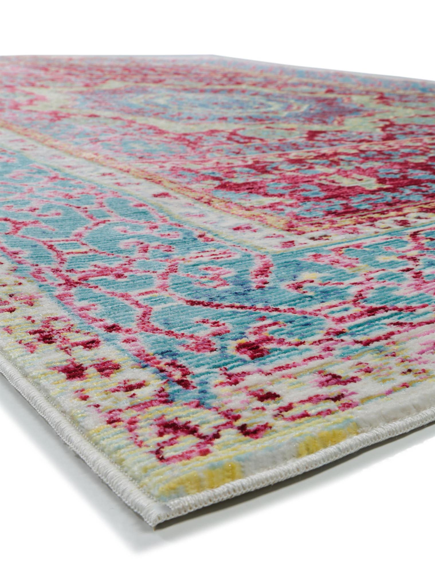 Teppich aus 100% Polyester in Multicolor mit bis 5 mm hohem Flor von benuta