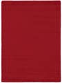 Wollteppich Uni Rot