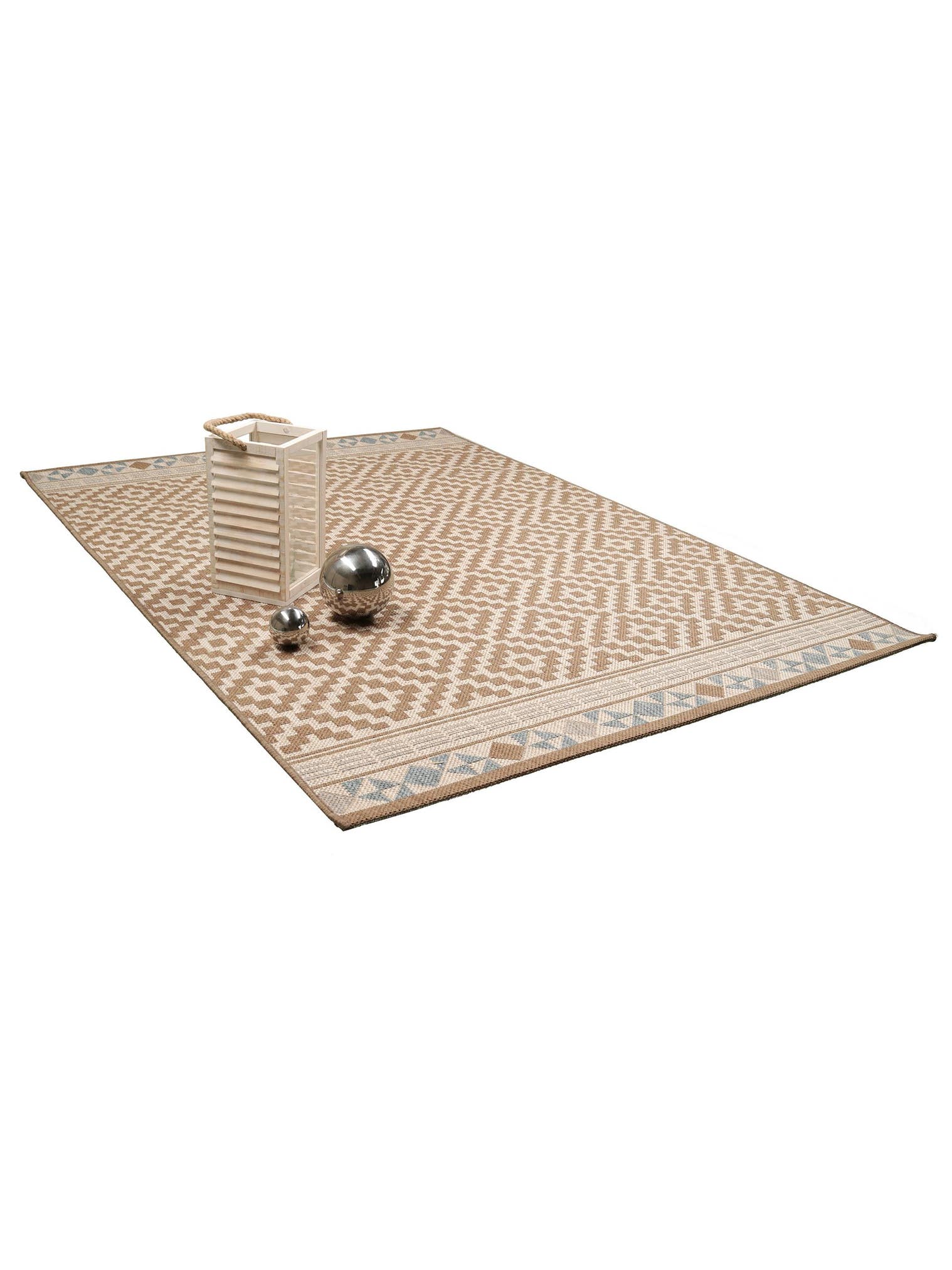 Teppich aus 100% Polypropylen in Braun mit 6 bis 10 mm hohem Flor von benuta Nest