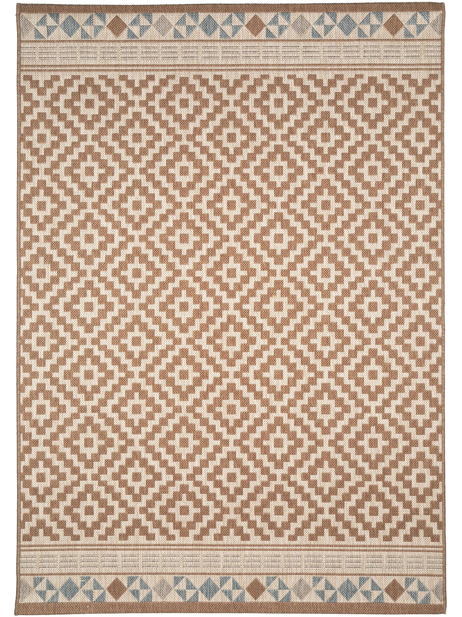 Teppich aus 100% Polypropylen in Braun mit 6 bis 10 mm hohem Flor von benuta Nest