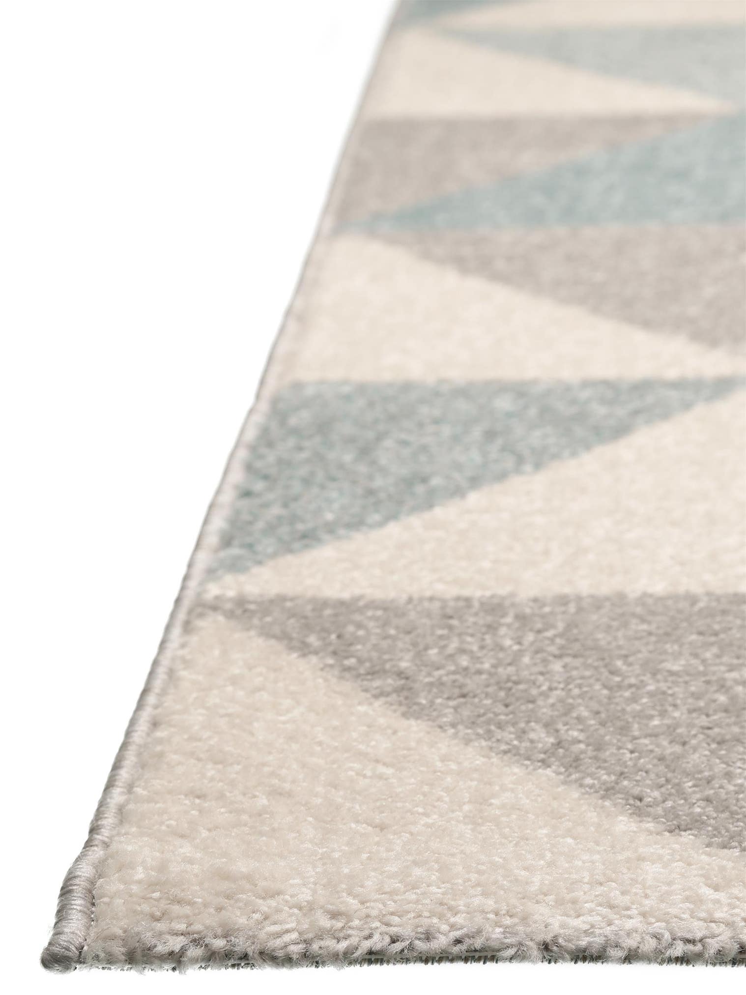 Rug made of 100% Polypropylene in Turquoise with a 6 - 10 mm high pile by benuta