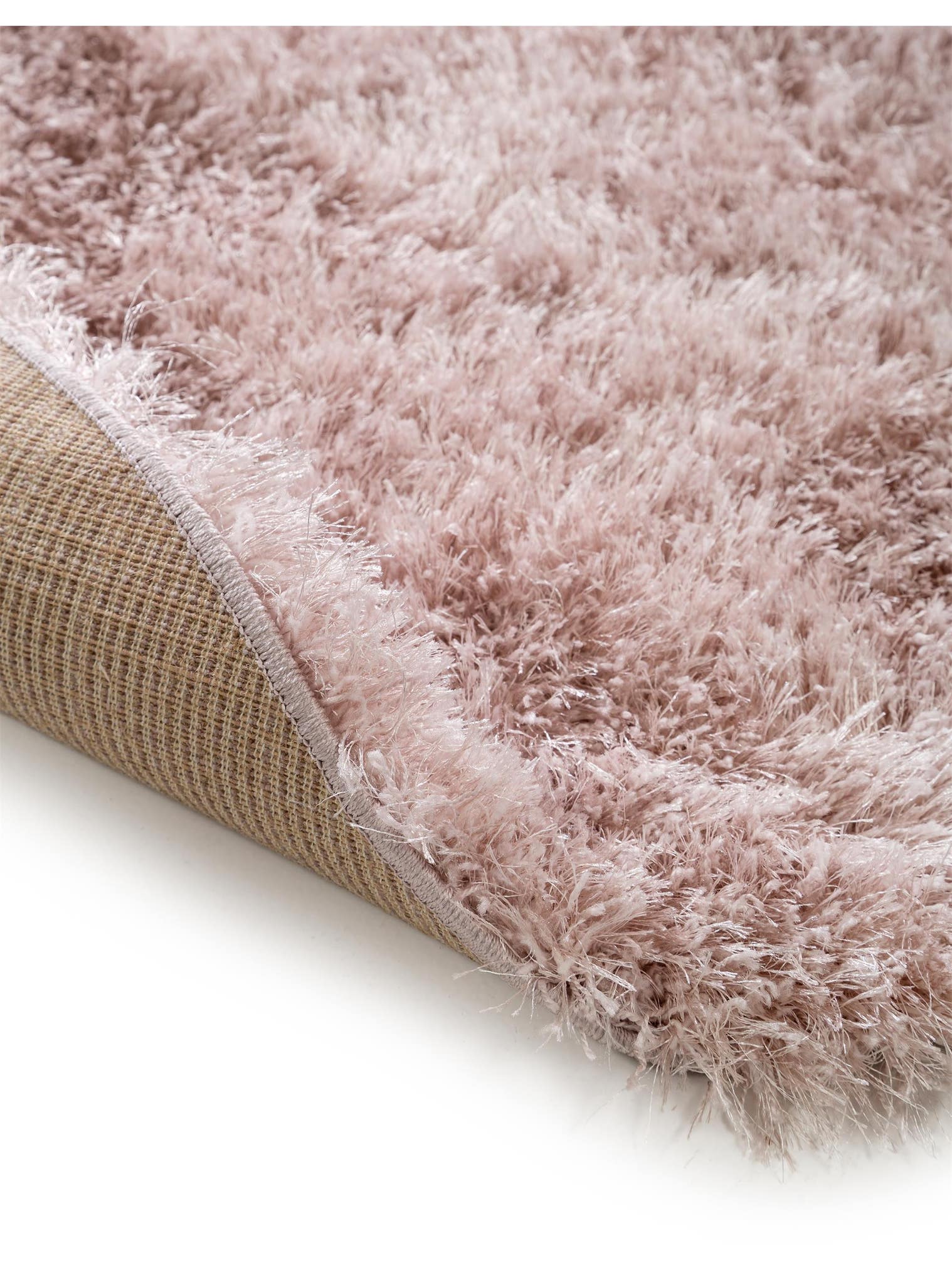 Tapijt van 50% Polyester, 50% Polypropyleen in Roze met een 51 - 60 mm hoge pool van benuta Pop