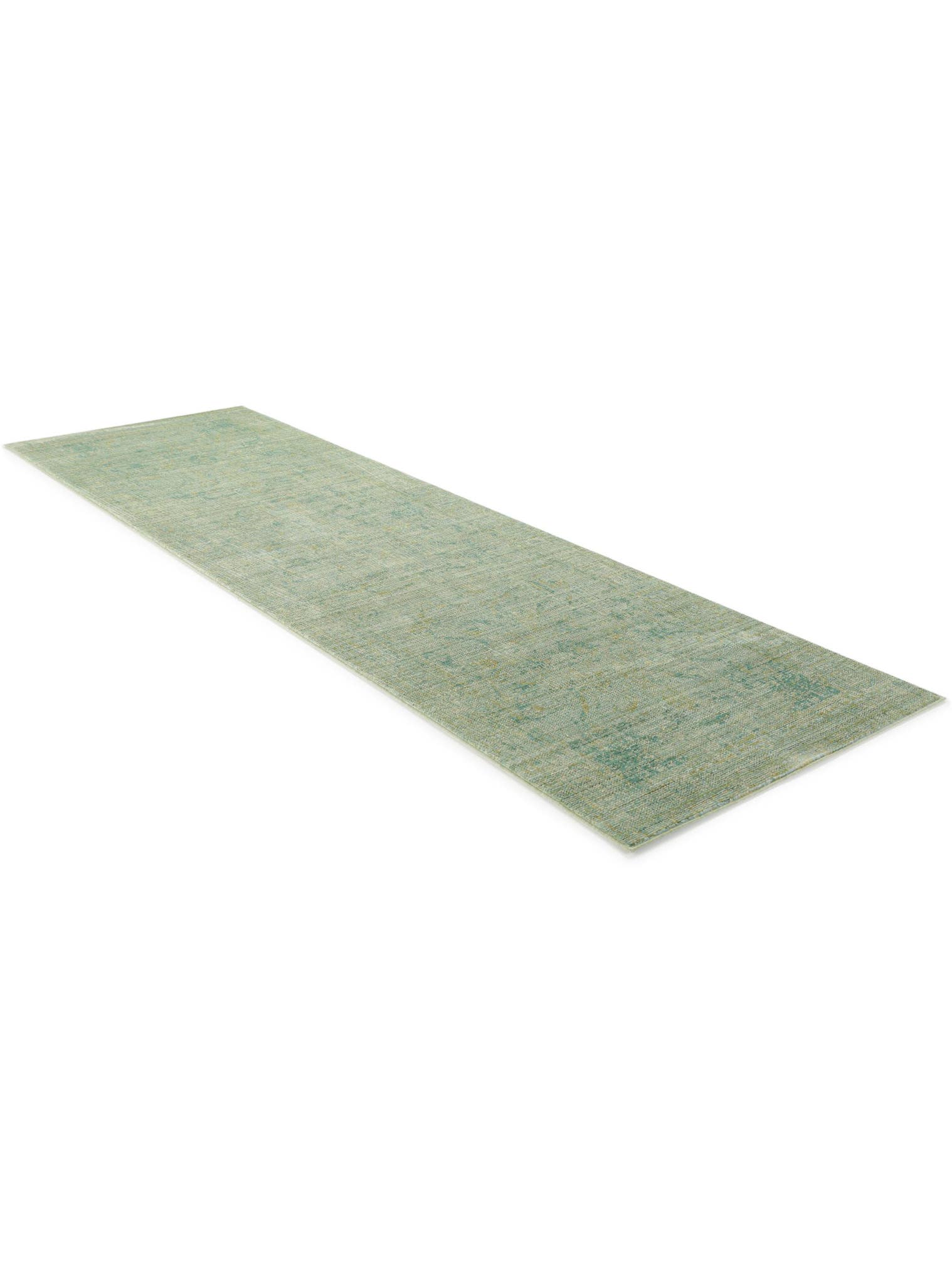 Teppich aus 100% Polyester in Grün mit bis 5 mm hohem Flor von benuta