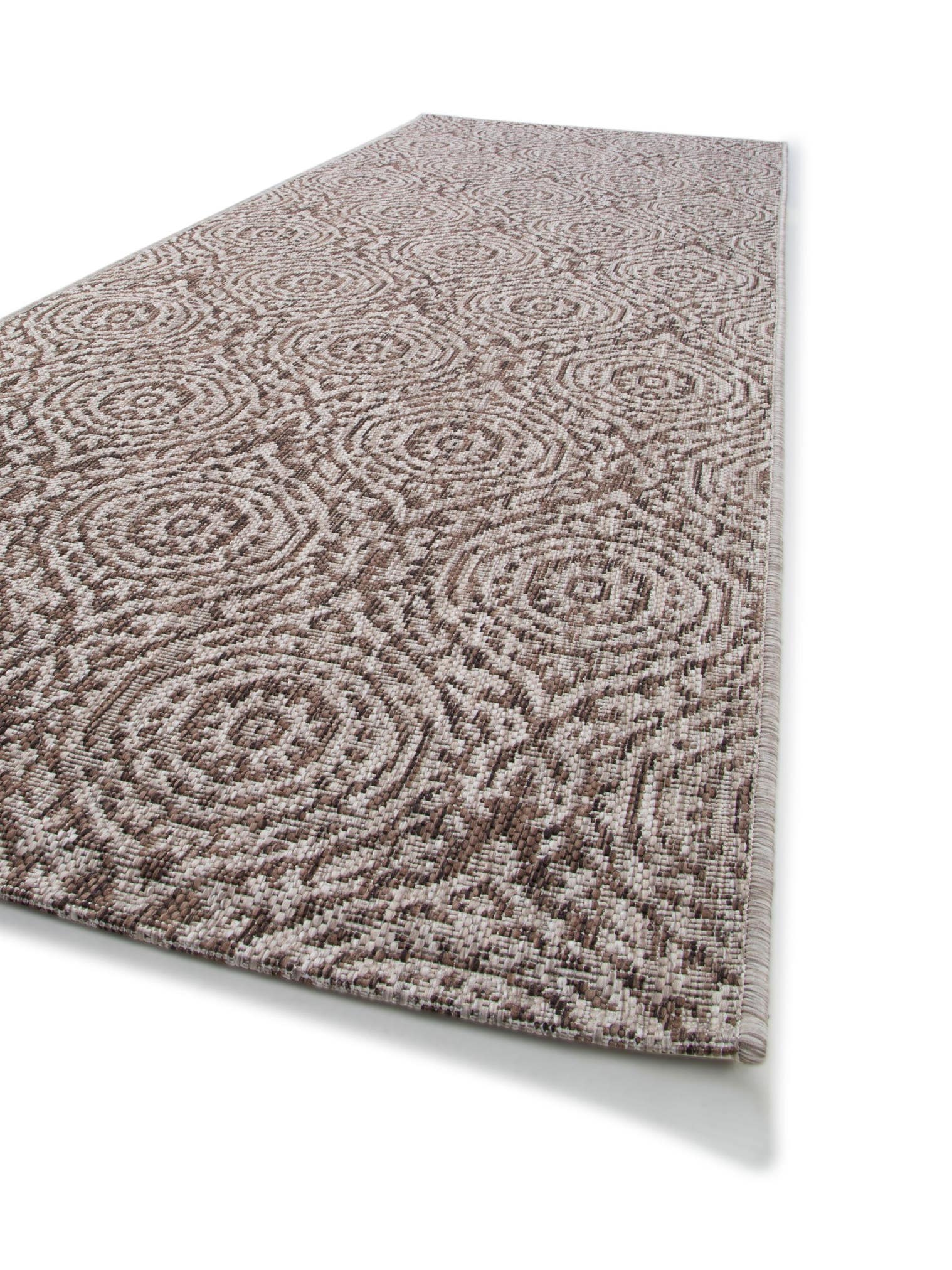 Matta av 100% Polypropylen i Beige med 1- 5 mm hög lugg från benuta