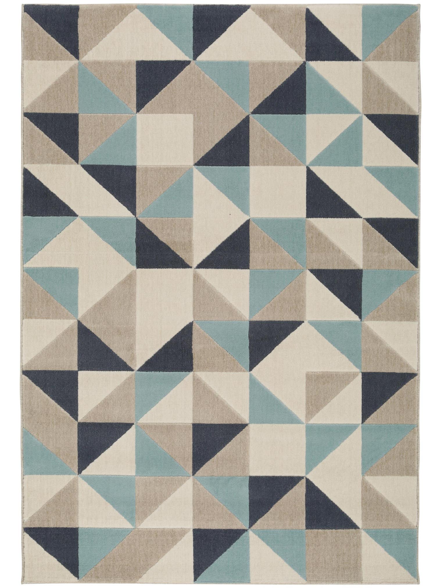 Teppich aus 100% Polypropylen in Blau mit 6 bis 10 mm hohem Flor von benuta Pop