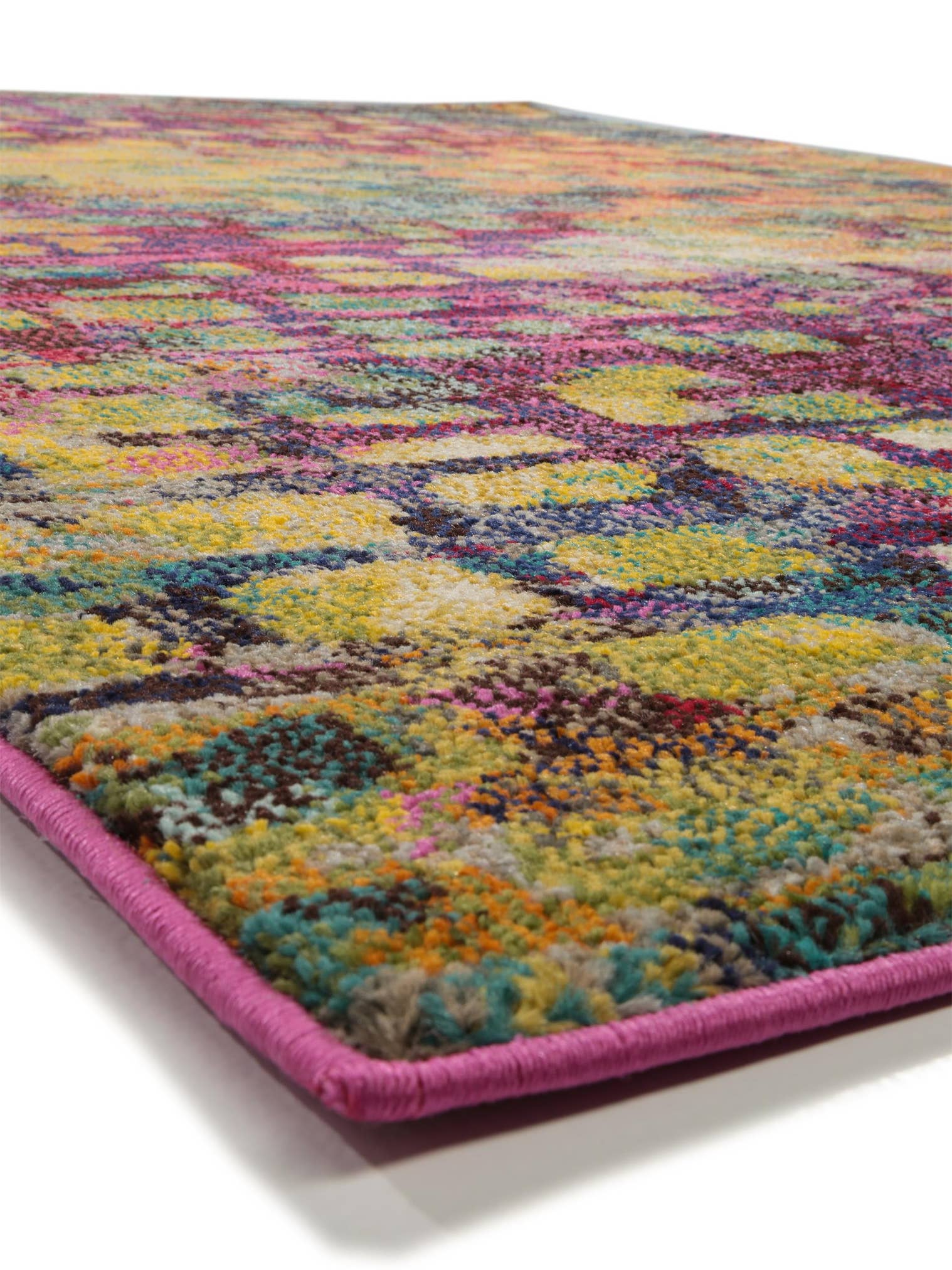 Teppich aus 100% Polypropylen in Multicolor mit 11 bis 20 mm hohem Flor von benuta Nest