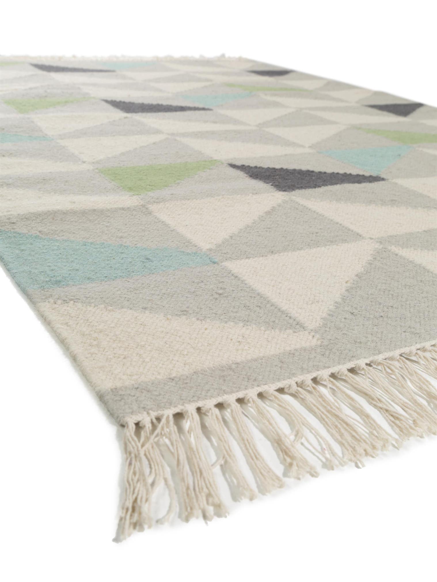 Rug made of 95% Wool, 5% Cotton in Grey with a 1- 5 mm high pile by benuta
