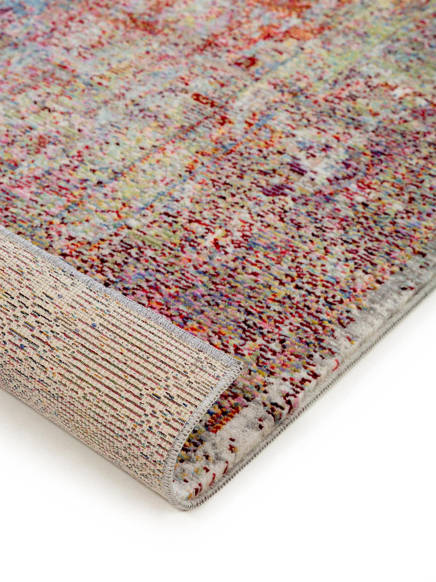 Teppich aus 100% Polyester in Multicolor mit bis 5 mm hohem Flor von benuta