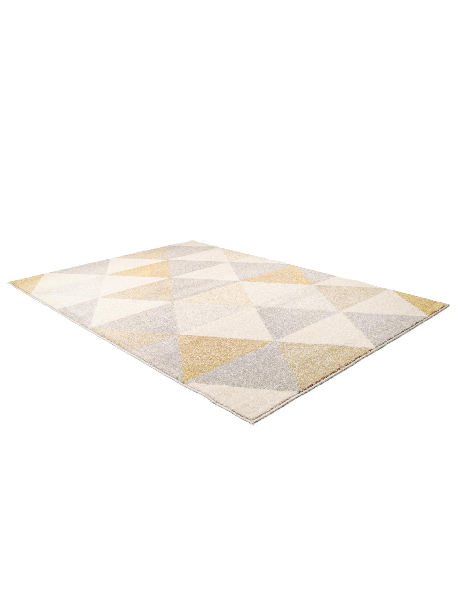 Rug made of 100% Polypropylene in Yellow with a 6 - 10 mm high pile by benuta