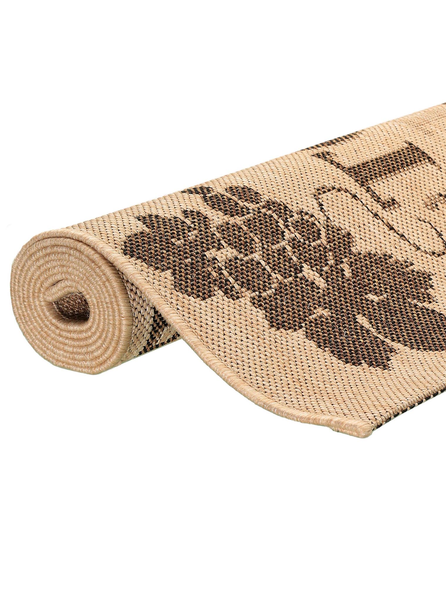 Alfombra de 100% Polipropileno en Beige con un pelo de {{Placeholder_Pile Height}} de altura de benuta Nest
