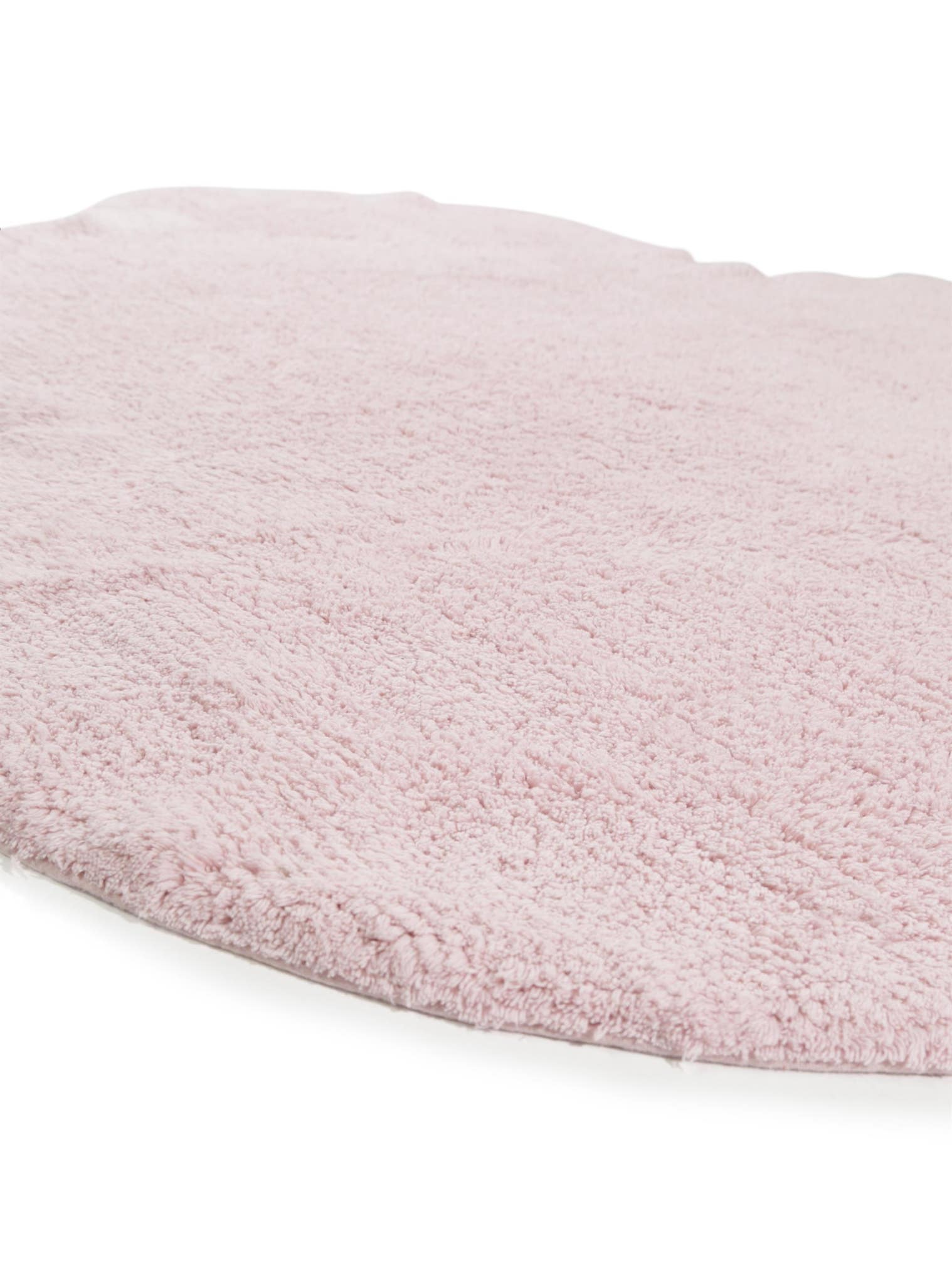 Teppich aus 100% Baumwolle in Rosa mit 11 bis 20 mm hohem Flor von Lytte