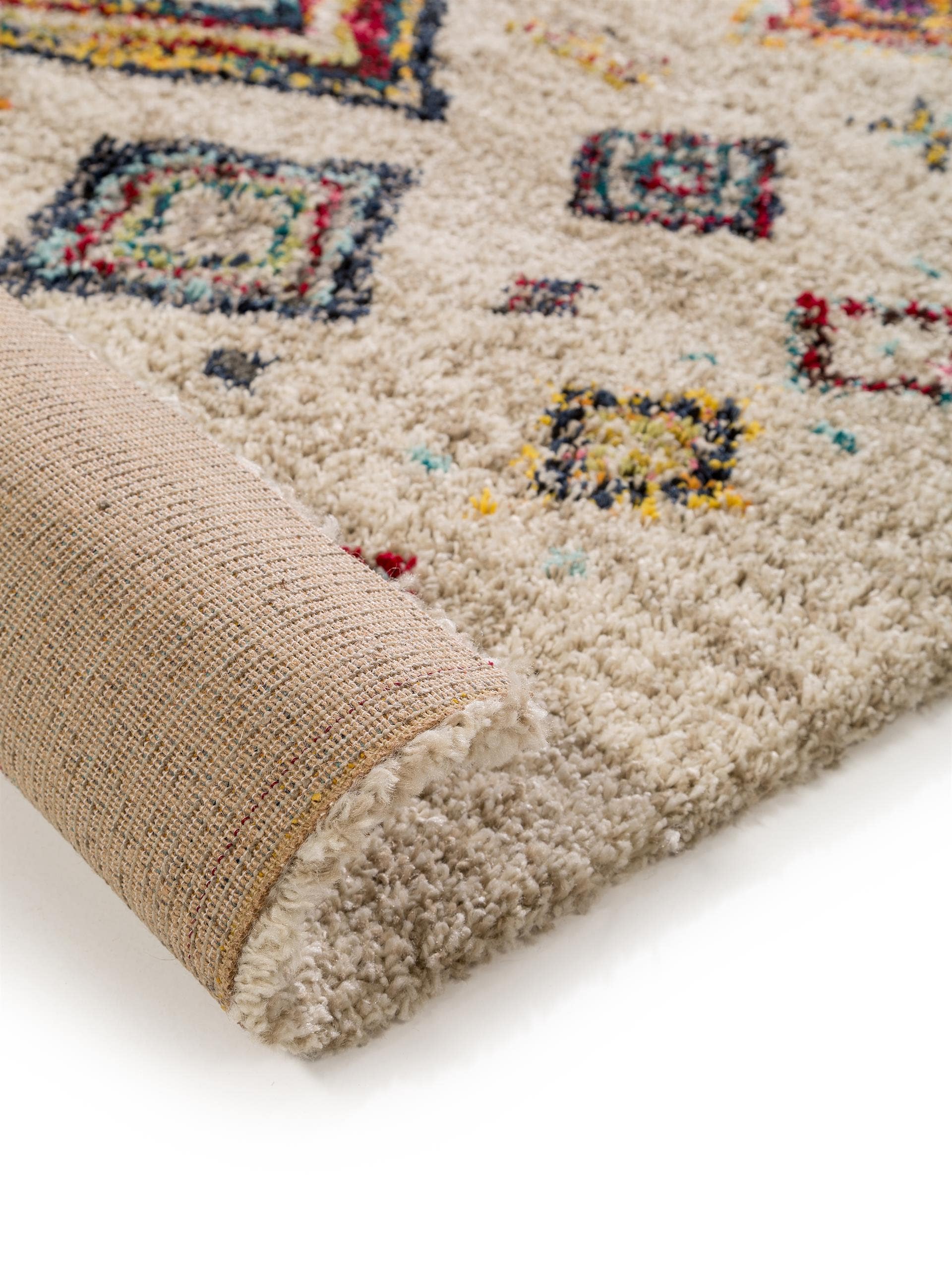 Rug made of 100% Polypropylene in Multicoloured with a 21 - 30 mm high pile by benuta Pop