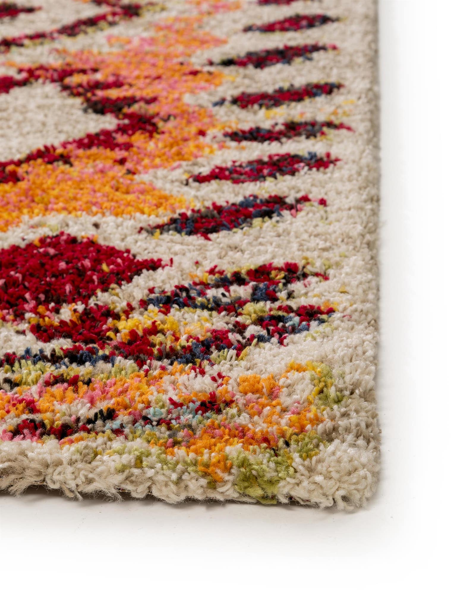 Teppich aus 100% Polypropylen in Multicolor mit 21 bis 30 mm hohem Flor von benuta Pop